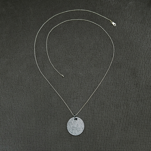 Mary Louise Designs Pave Disc💿 Pendant Necklace - Picture 14 of 15